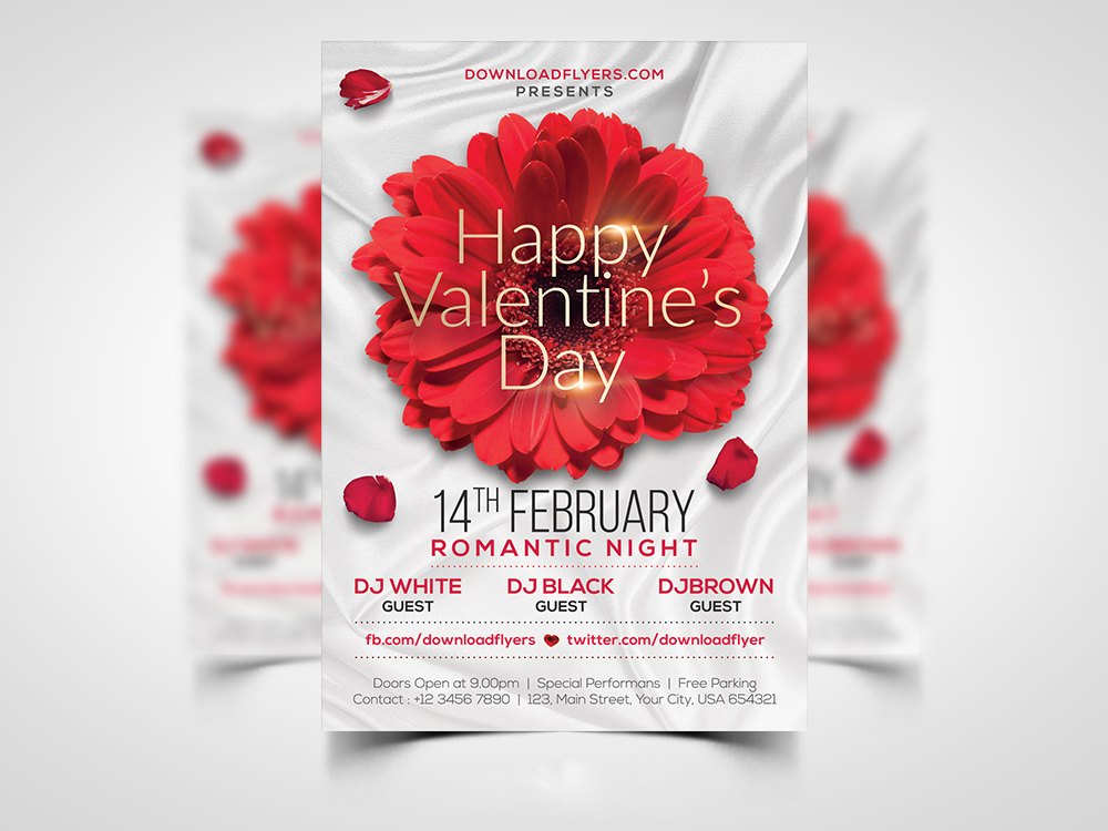 Valentines Day Flyer Template