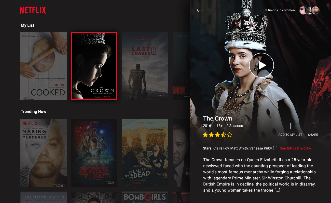 TV App - Netflix Daily UI #07