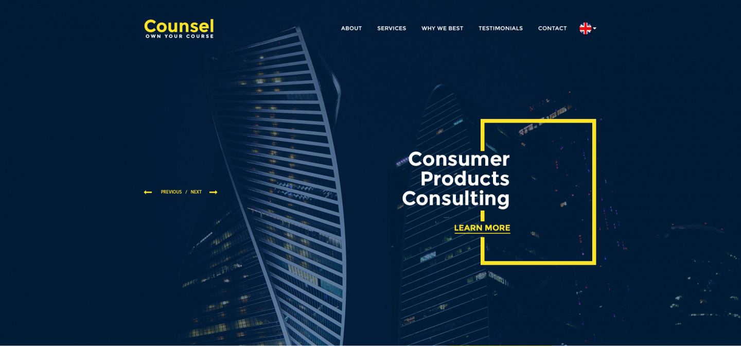 Counsel PSD Template 律师工作室网站ps