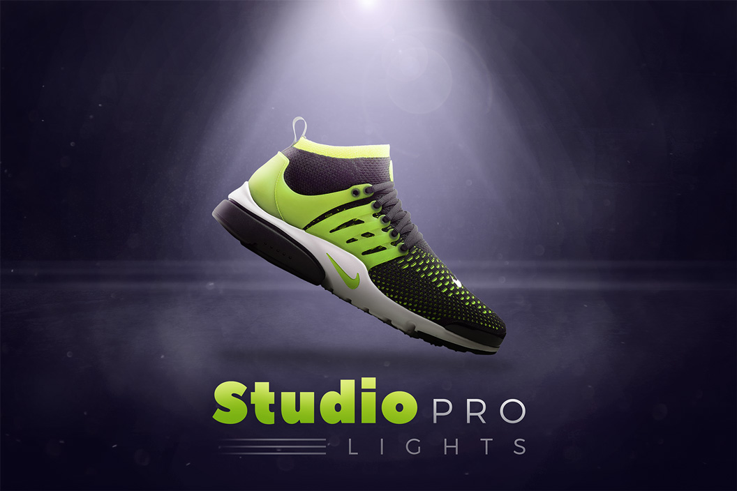 运动鞋海报源文件Studio Pro Lights 1.0