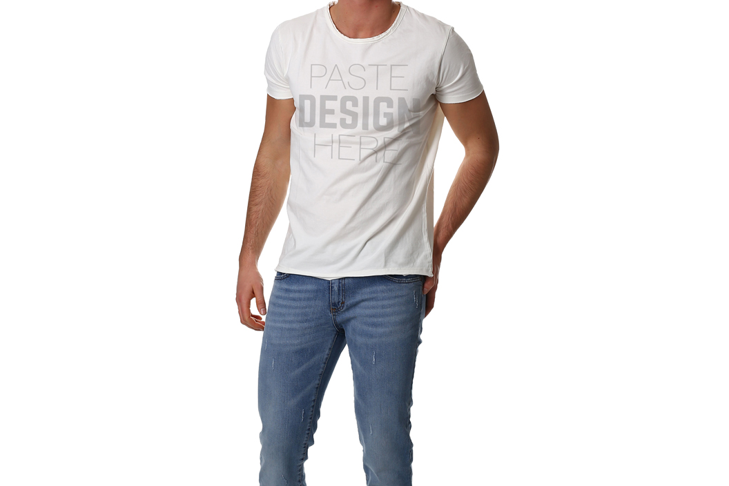 男士T恤模型PSD贴图模板Polo T-shirts Moc