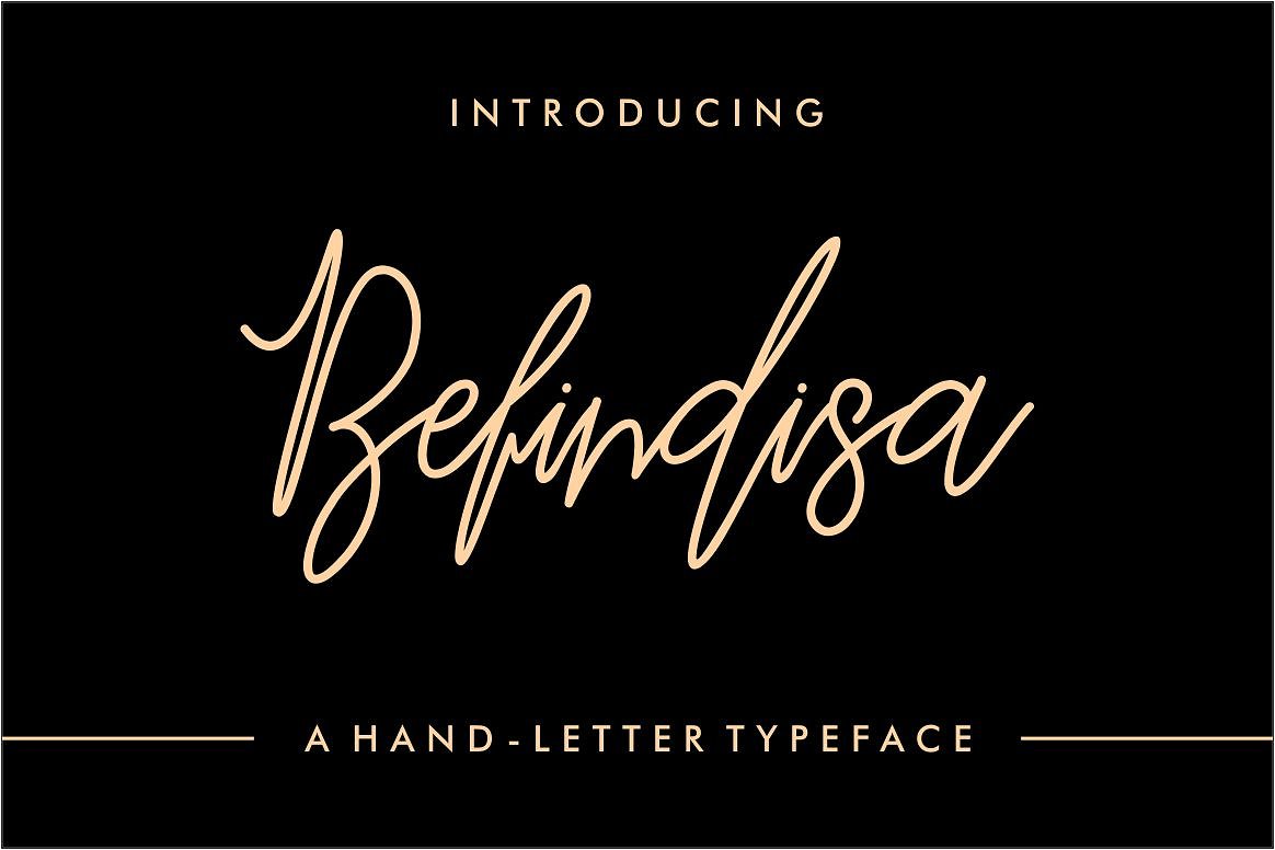 签名手写英文字体Befindisa Script Font