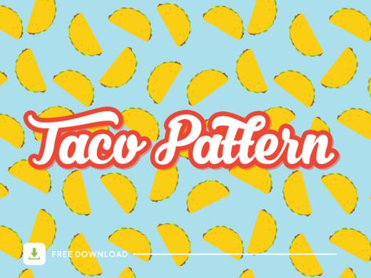 无缝美食背景设计素材Taco Patrón