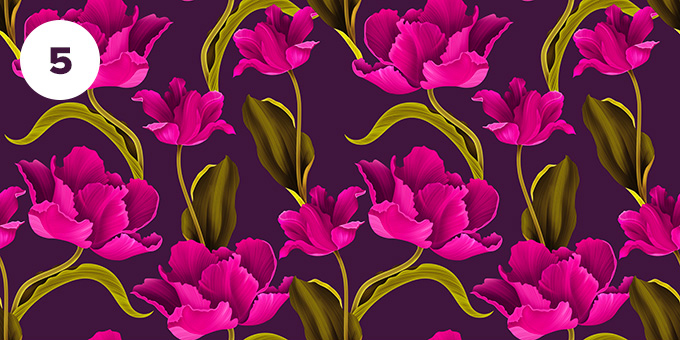 高清无缝拼接花卉图案 6 Seamless Floral P