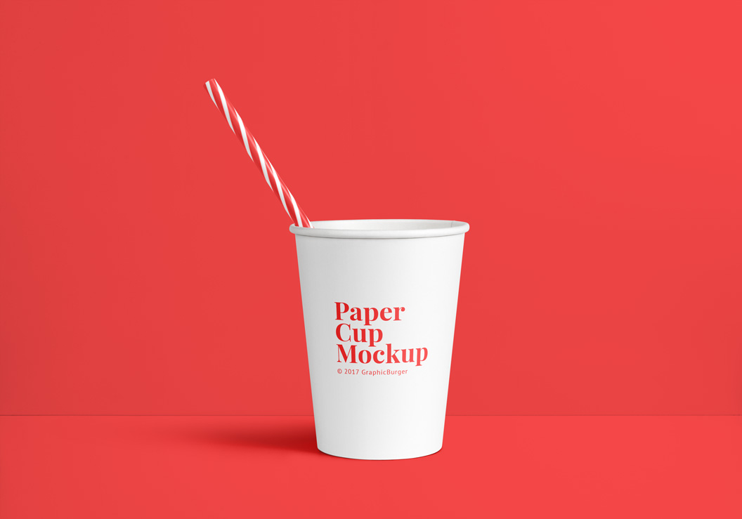 纸杯模型PSD贴图模板Paper Cup MockUp PS