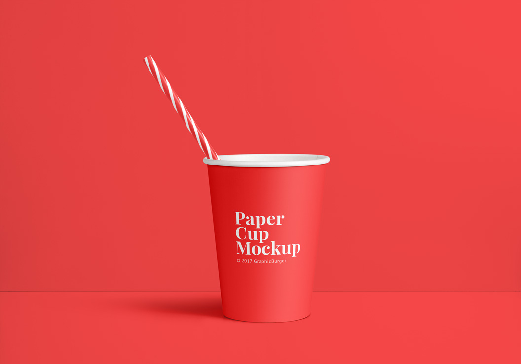 纸杯模型PSD贴图模板Paper Cup MockUp PS