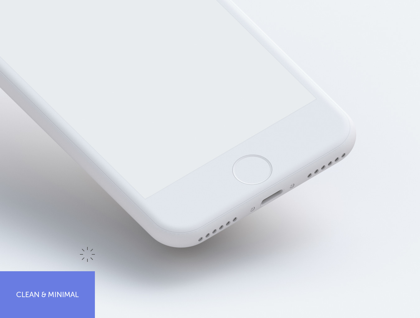 iPhone手机实体模型PSD贴图模板Simple Mock