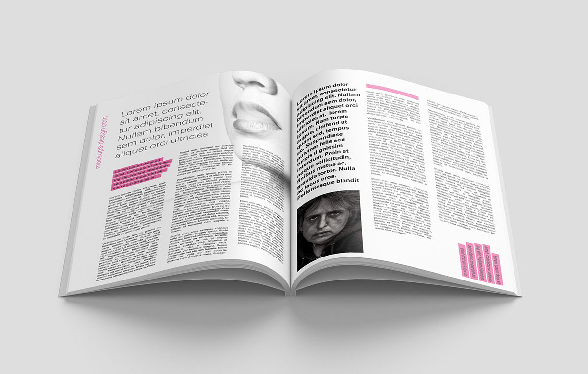 书籍杂志模型PSD贴图模板7 Magazine mockup