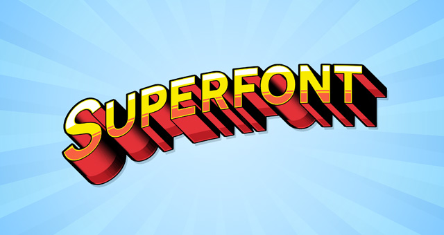 个性立体字特效模版Superfont Psd Text Ef