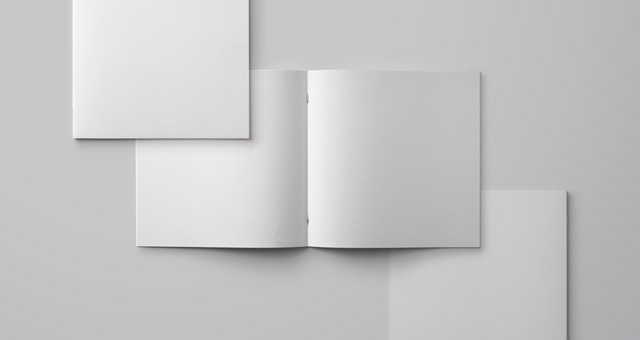 书籍杂志模型PSD贴图模板Square Psd Brochu