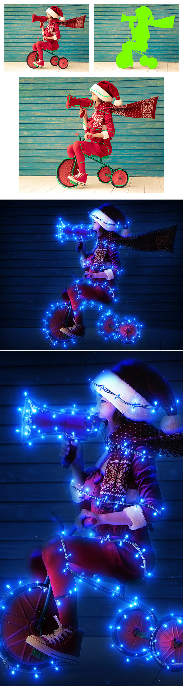 Christmas Lights Photoshop Act
