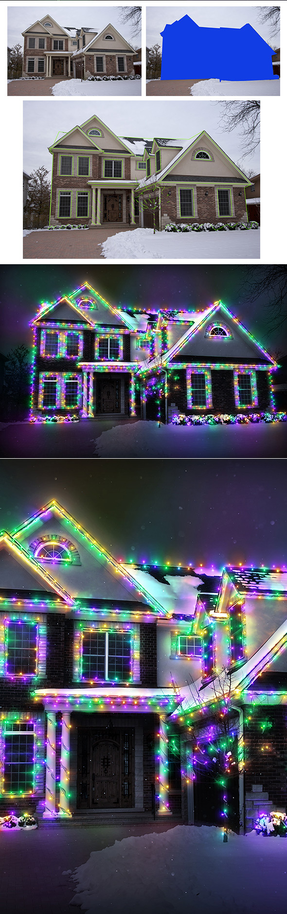 Christmas Lights Photoshop Act