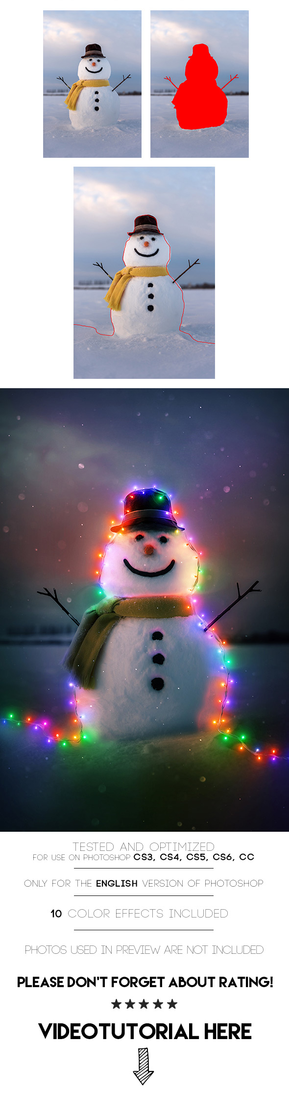 Christmas Lights Photoshop Act