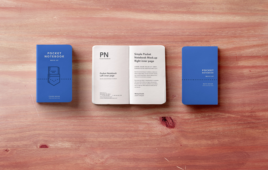 笔记本模型PSD模Pocket Psd Notebook M