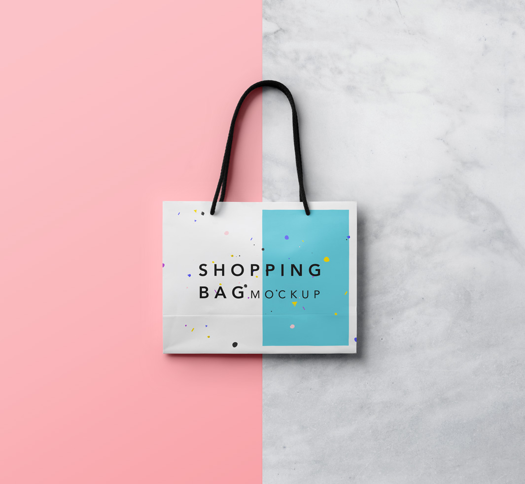购物袋模型PSD贴图模板Psd Shopping Bag M