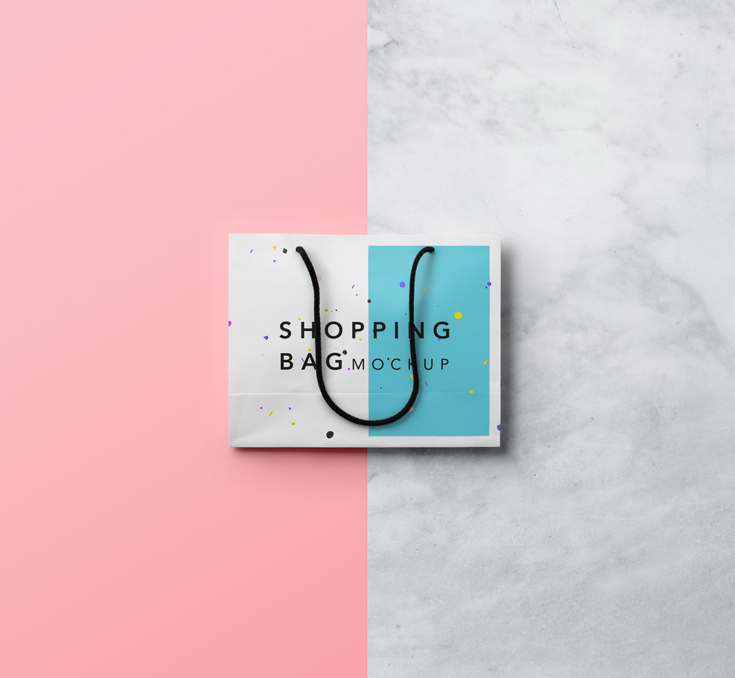 购物袋模型PSD贴图模板Psd Shopping Bag M