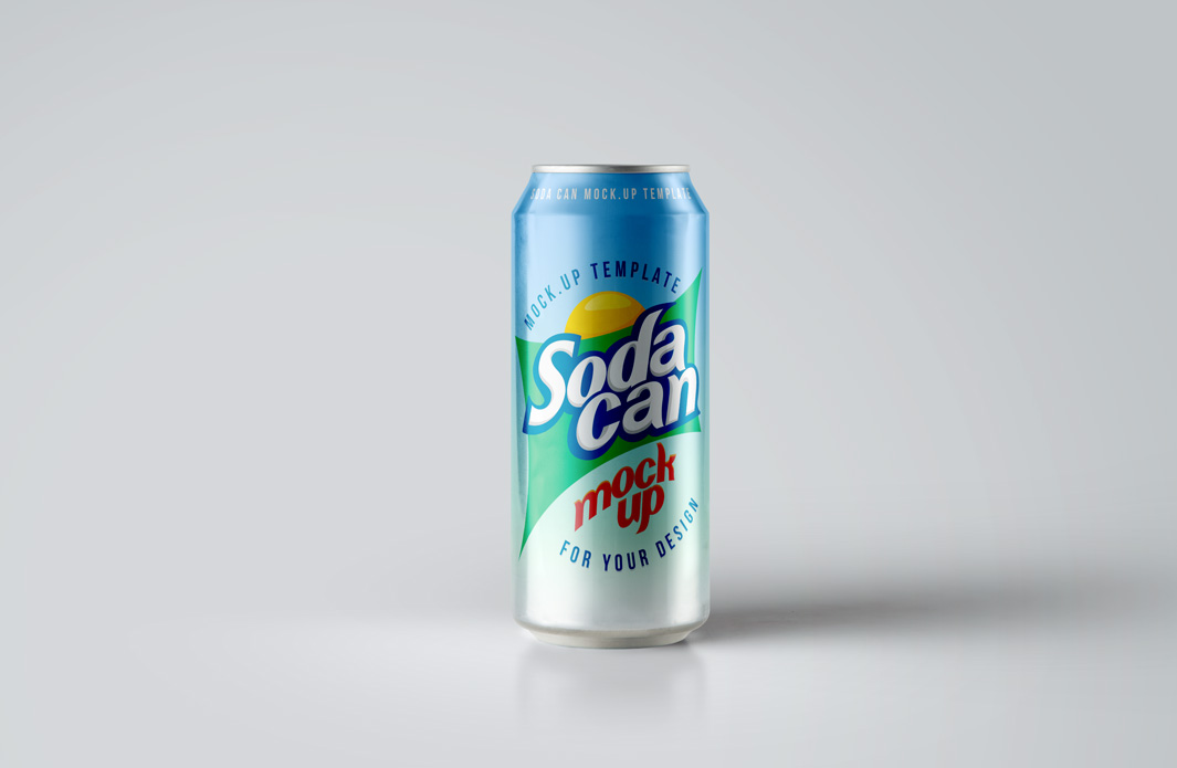 Large Psd Soda Can MockUp #028