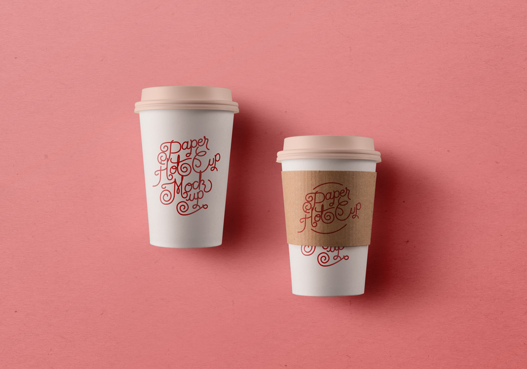 纸杯模型PSD贴图模板Psd Paper Hot Cup T