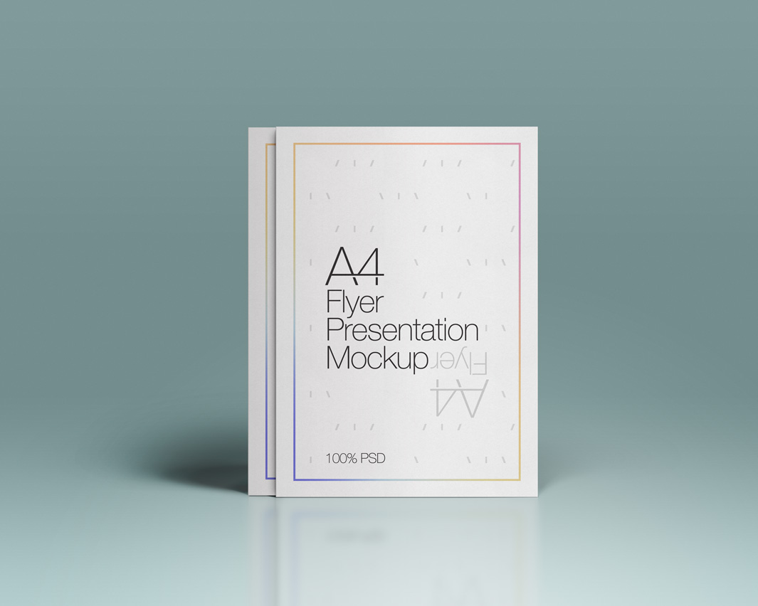 A4纸张传单模型PSD模板A4 Psd Flyer Mock