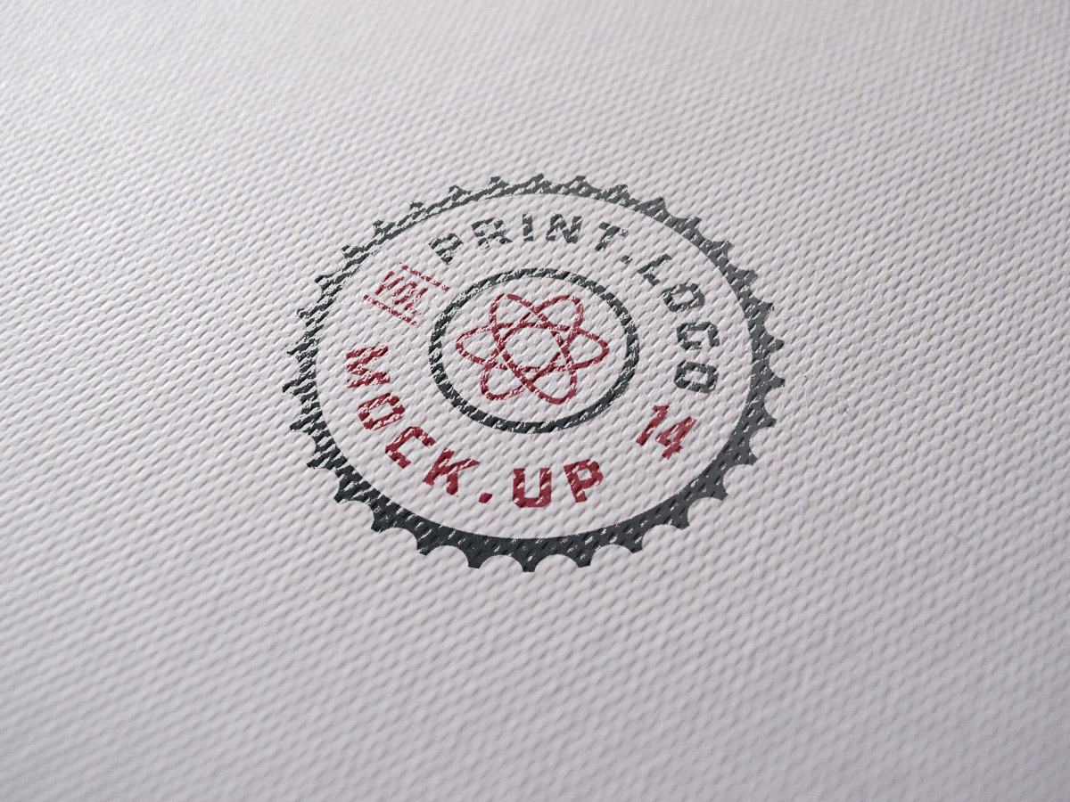 纸质徽标效果贴图PSD模板Print Logo Mock-U