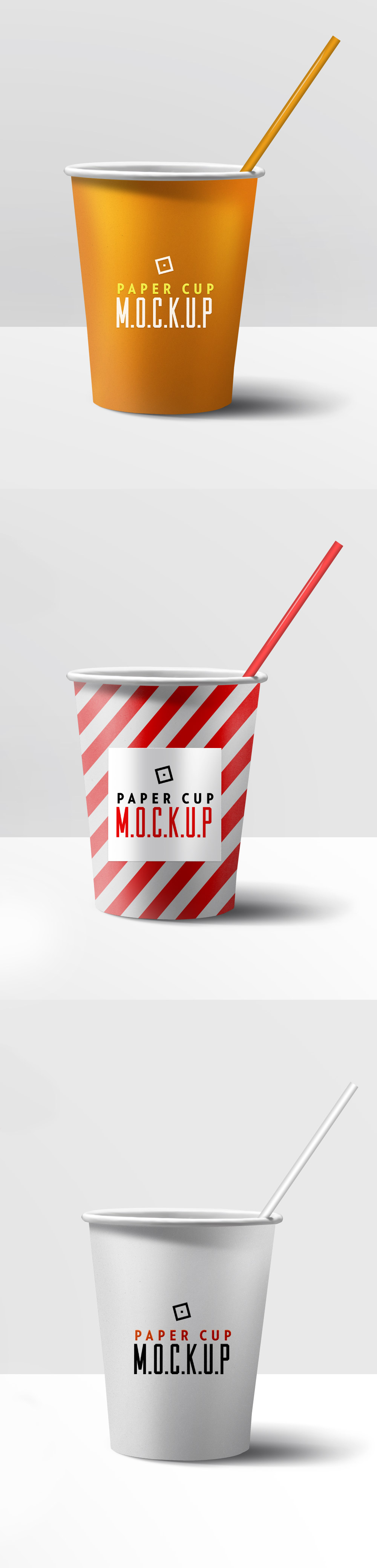 纸杯模型PSD模板Paper Cup Mockup PSD
