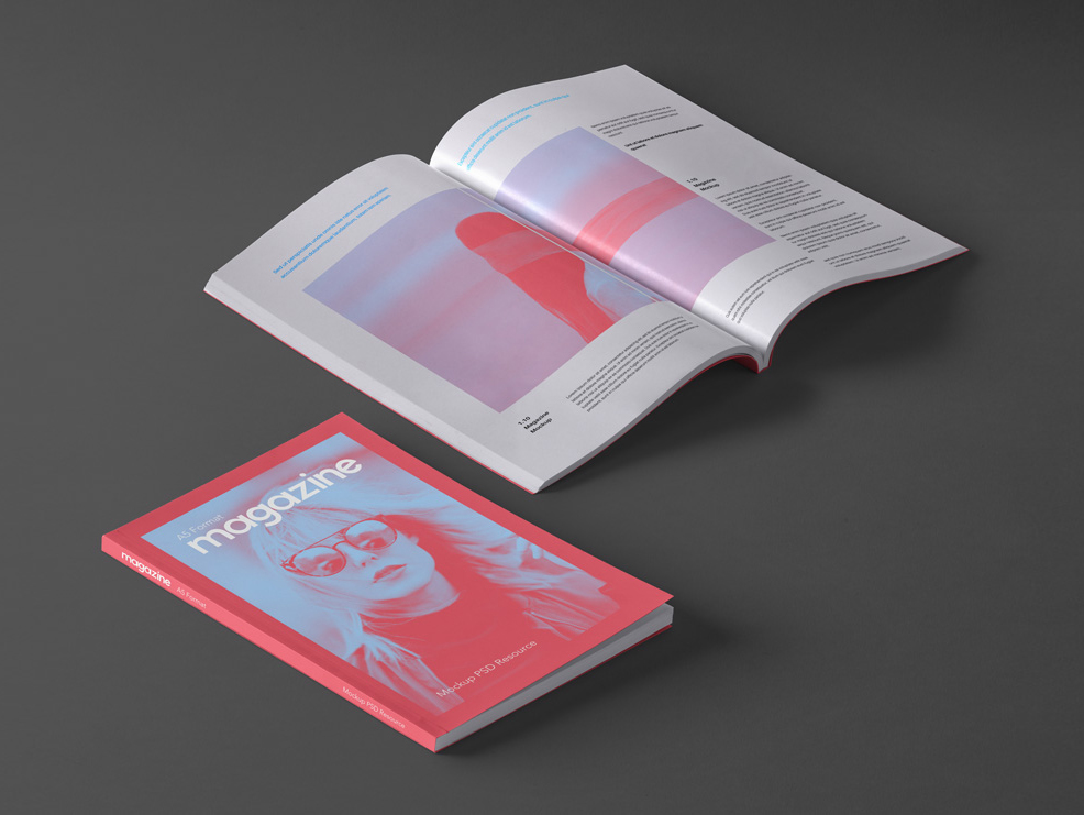 书籍杂志PSD模板Psd Magazine Mockup T