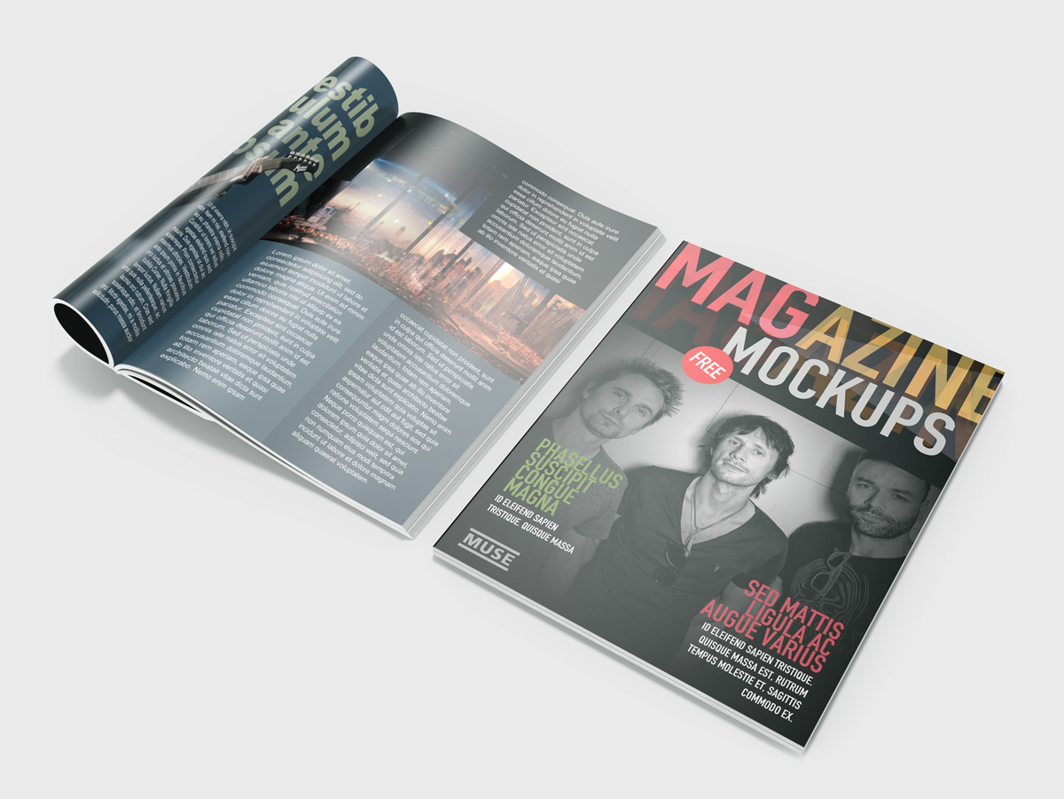 书籍杂志模型PSD模板Magazine Mockups Vo