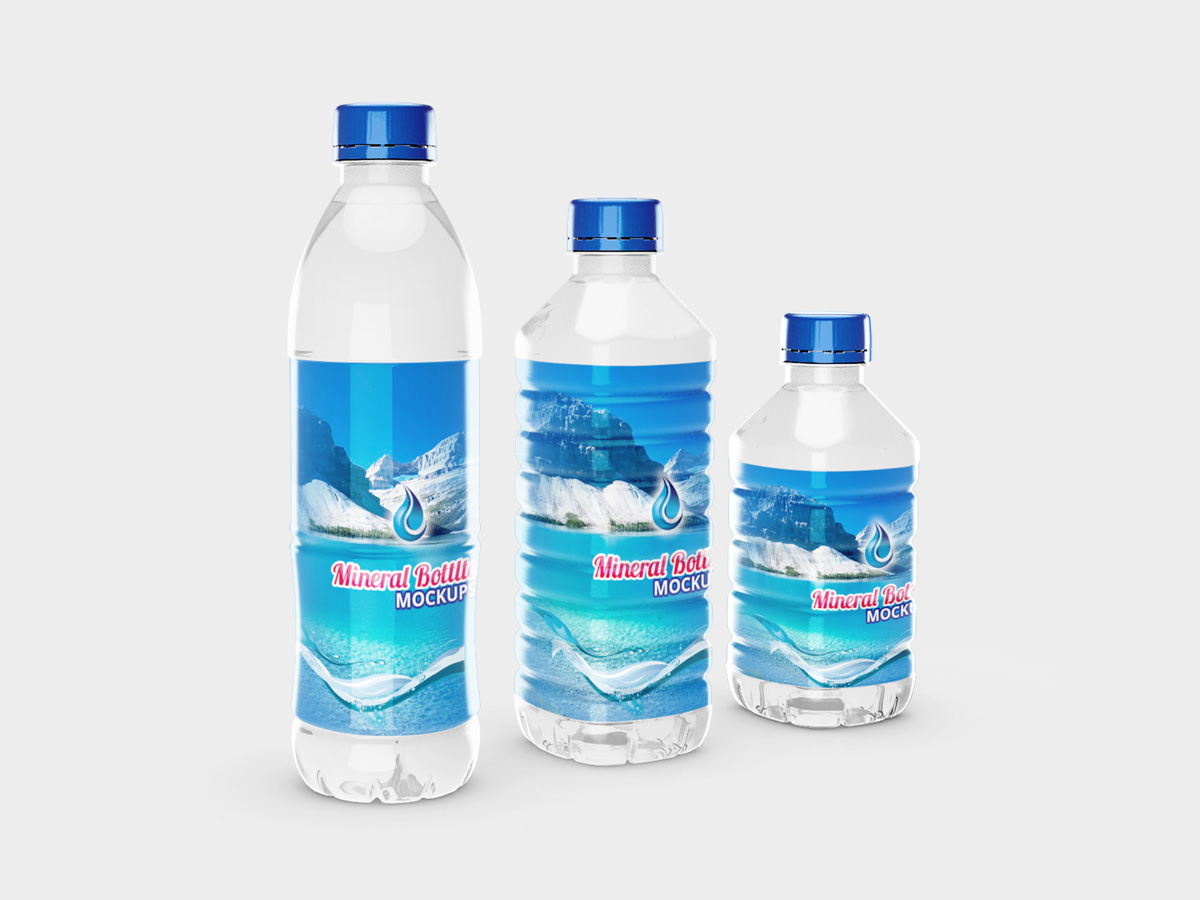 Mineral Bottles Mockups Vol015