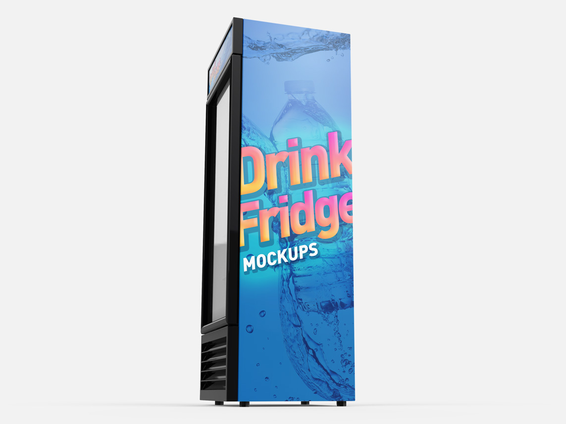 Drink Fridge Refrigerator Mock