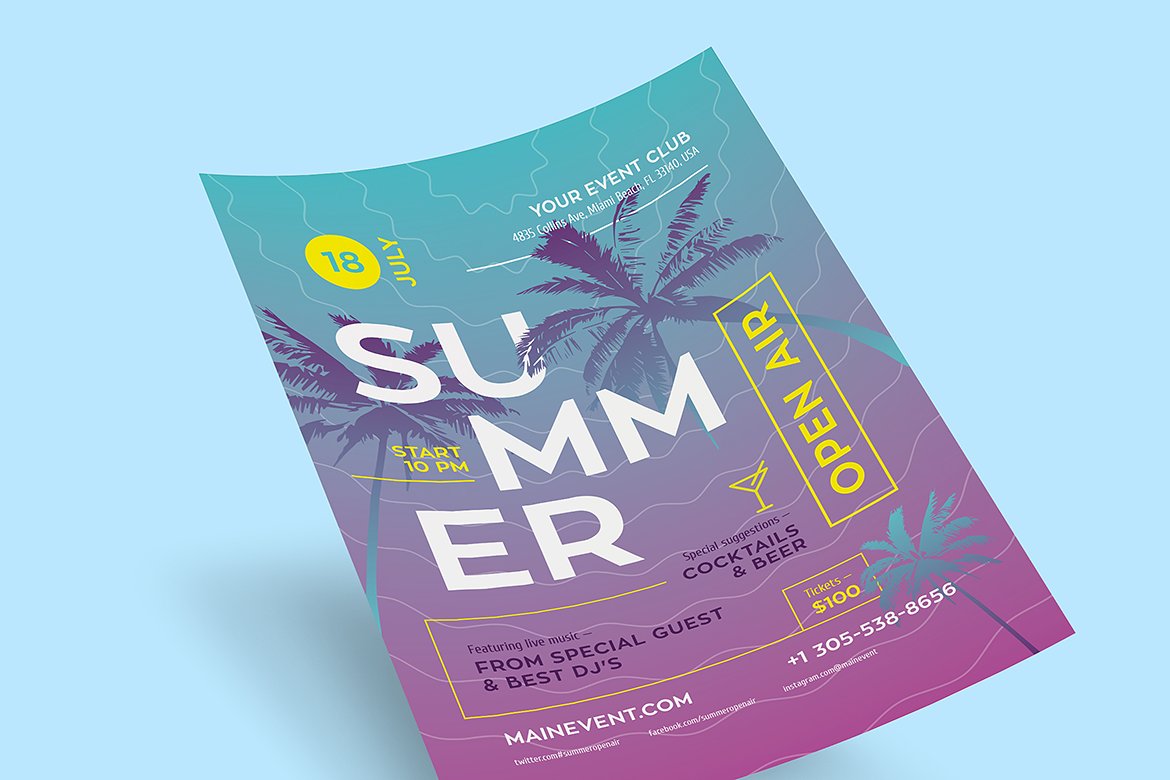 Summer Flyer/Poster Template #