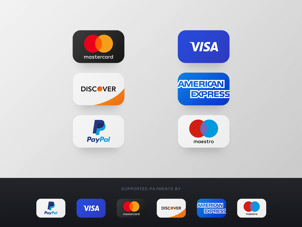 Credit Card Payments Icons | P