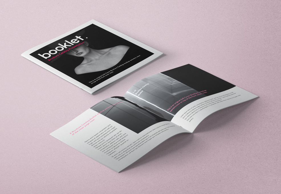 书籍杂志设计PSD模板Square Psd Brochure