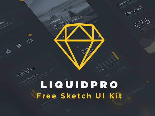 LiquidPro UI kit for Sketch #0