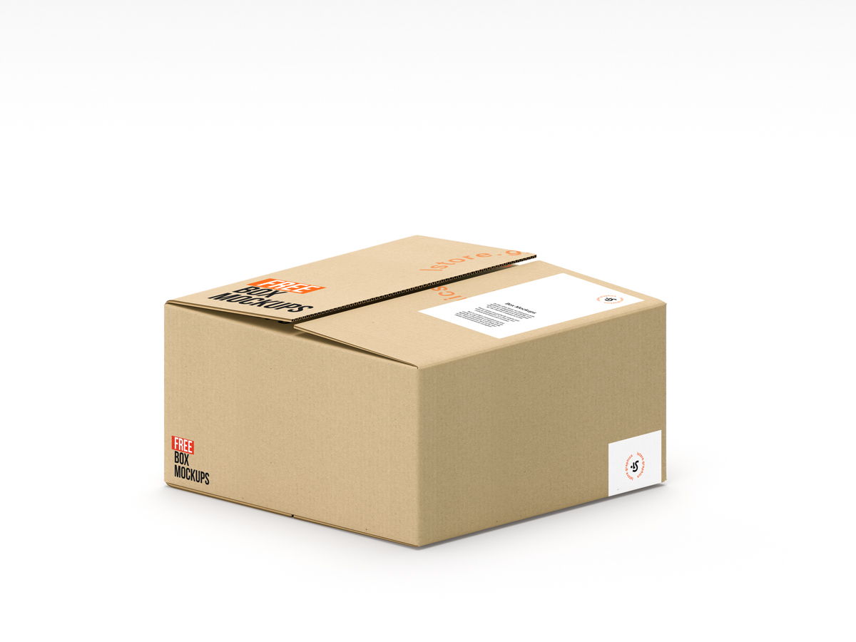 纸盒包装设计贴图样机PSD模板Box Mockups #03