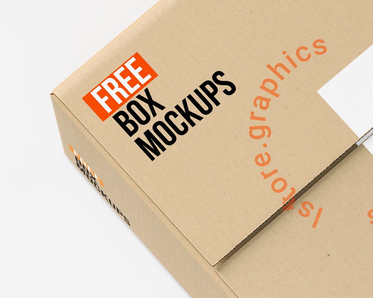 纸盒包装设计贴图样机PSD模板Box Mockups #04