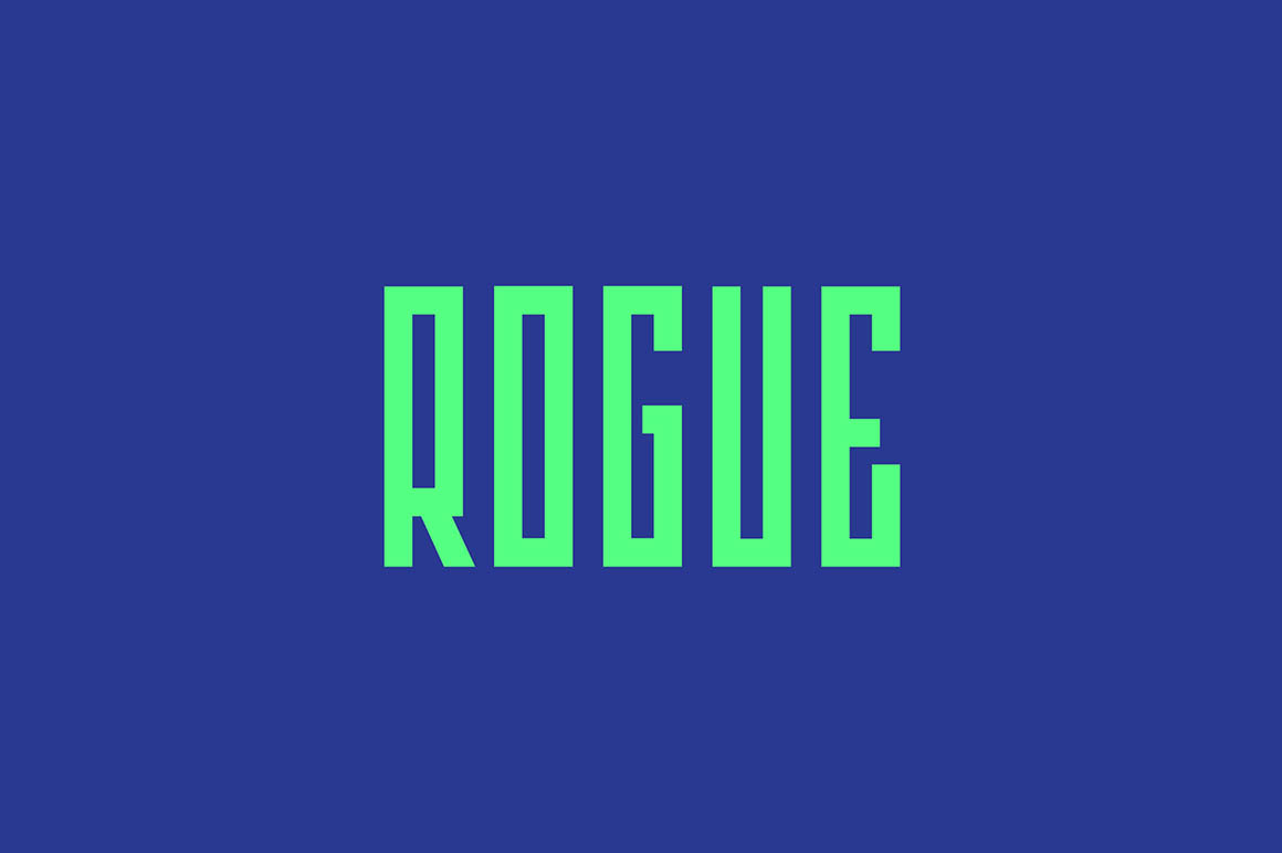 现代几何风格英文字体Rogue – Free Font
