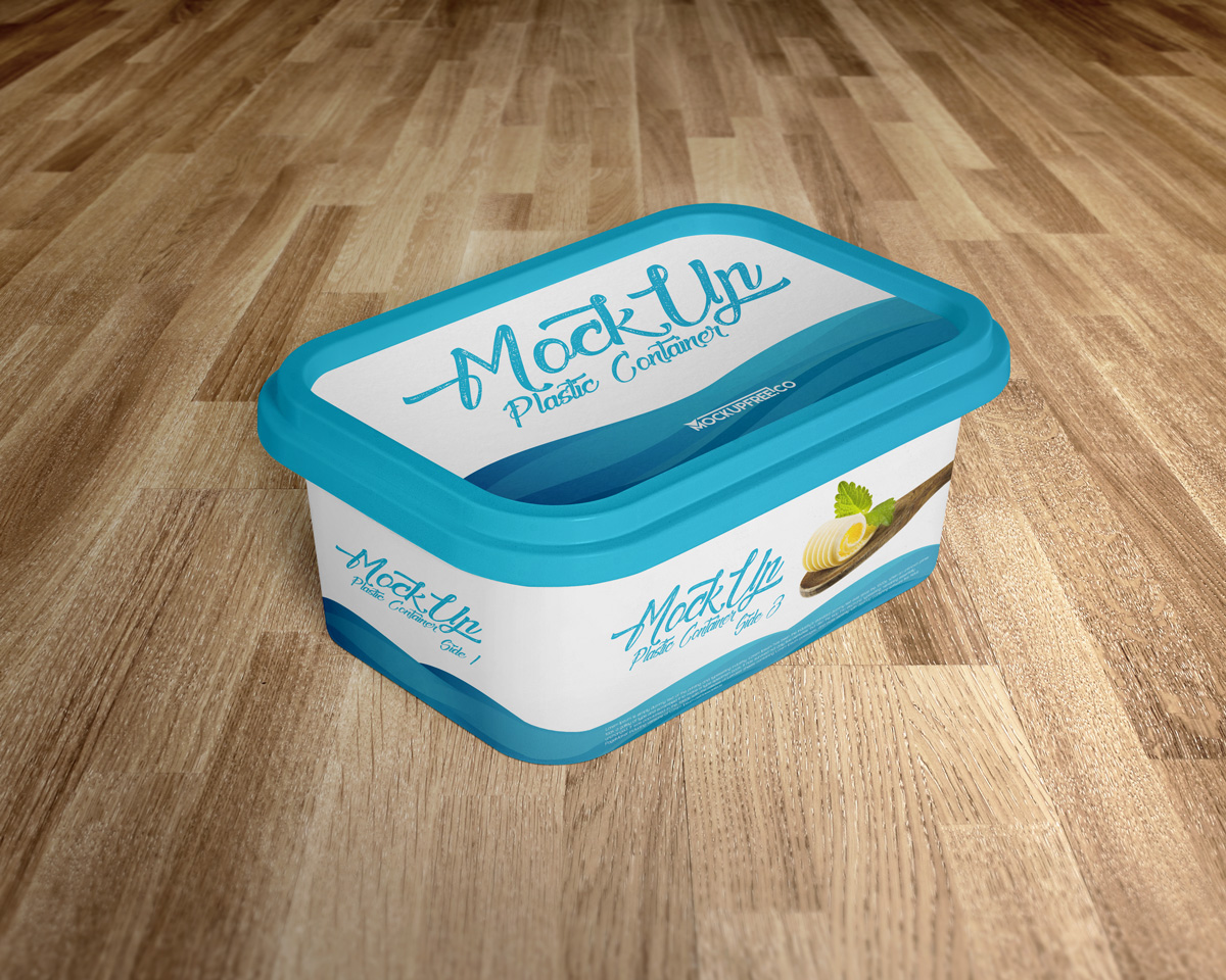 Plastic Container PSD Mockups
