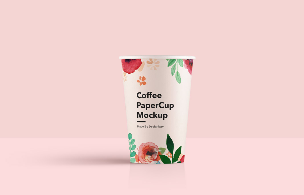 纸杯贴图样机PSD模板Coffee Cup Mockup #