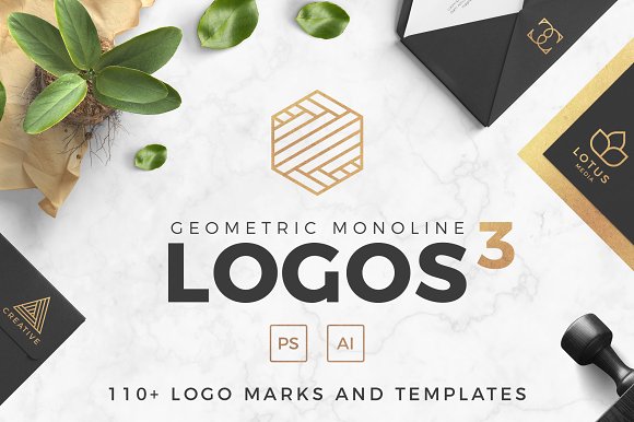 矢量几何标志设计Geometric Logos vol.3