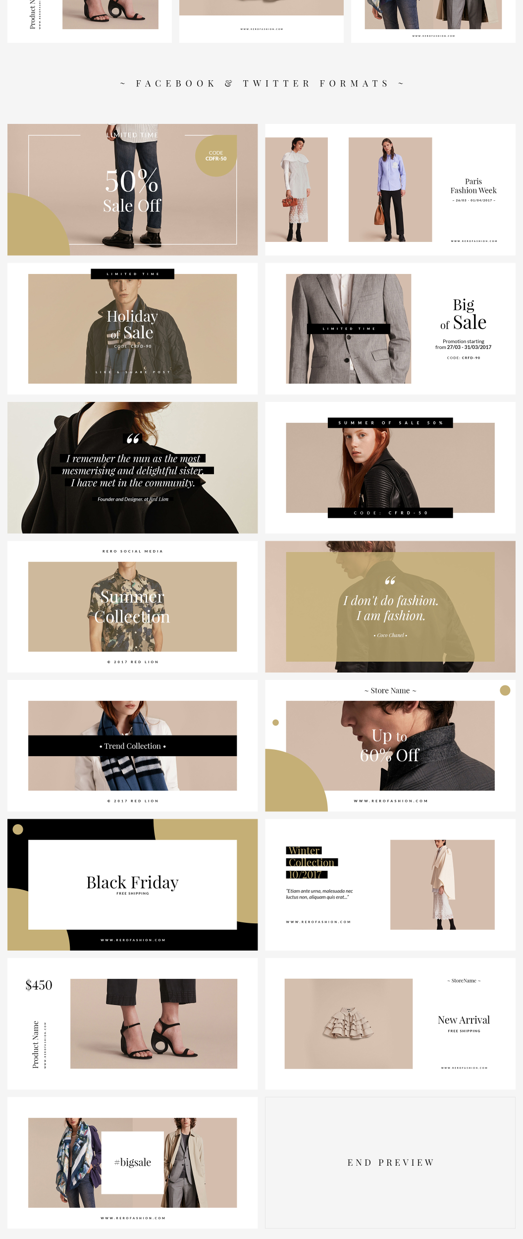 Rero Fashion Social Media Kit