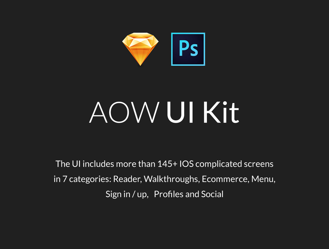 APP设计iOS屏幕配置AOW UI Kit