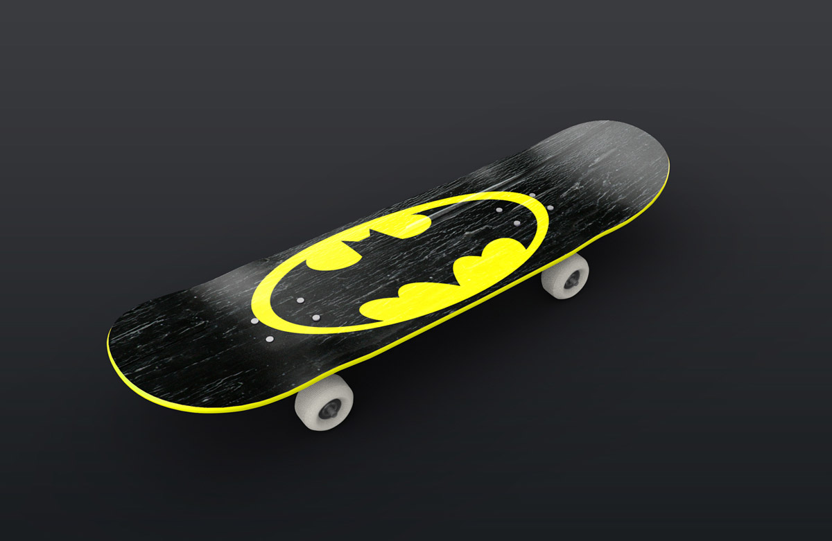 Skateboard Mockup 滑板贴纸设计贴图