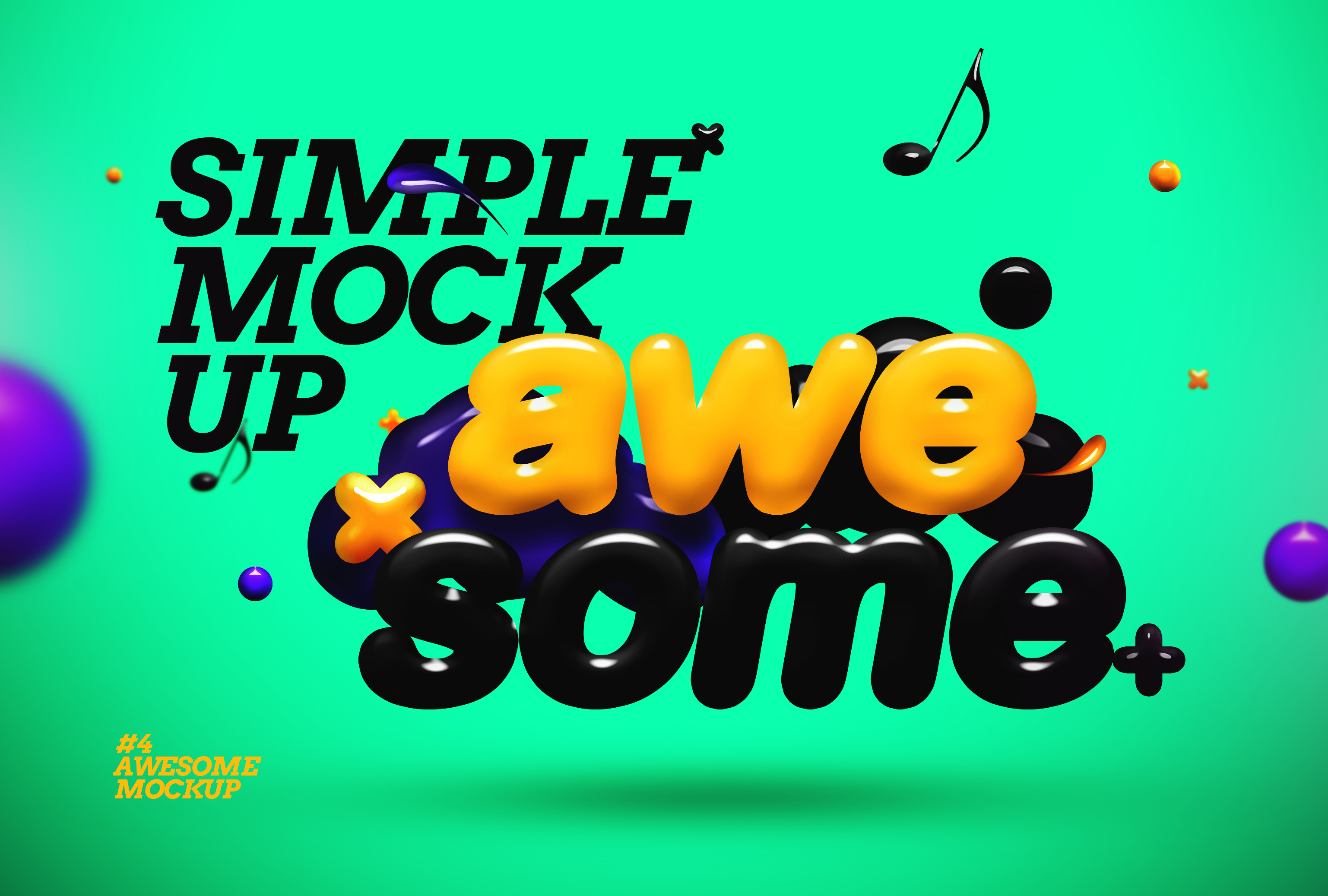 3D文字效果Awesome 3D Text Mockup#5