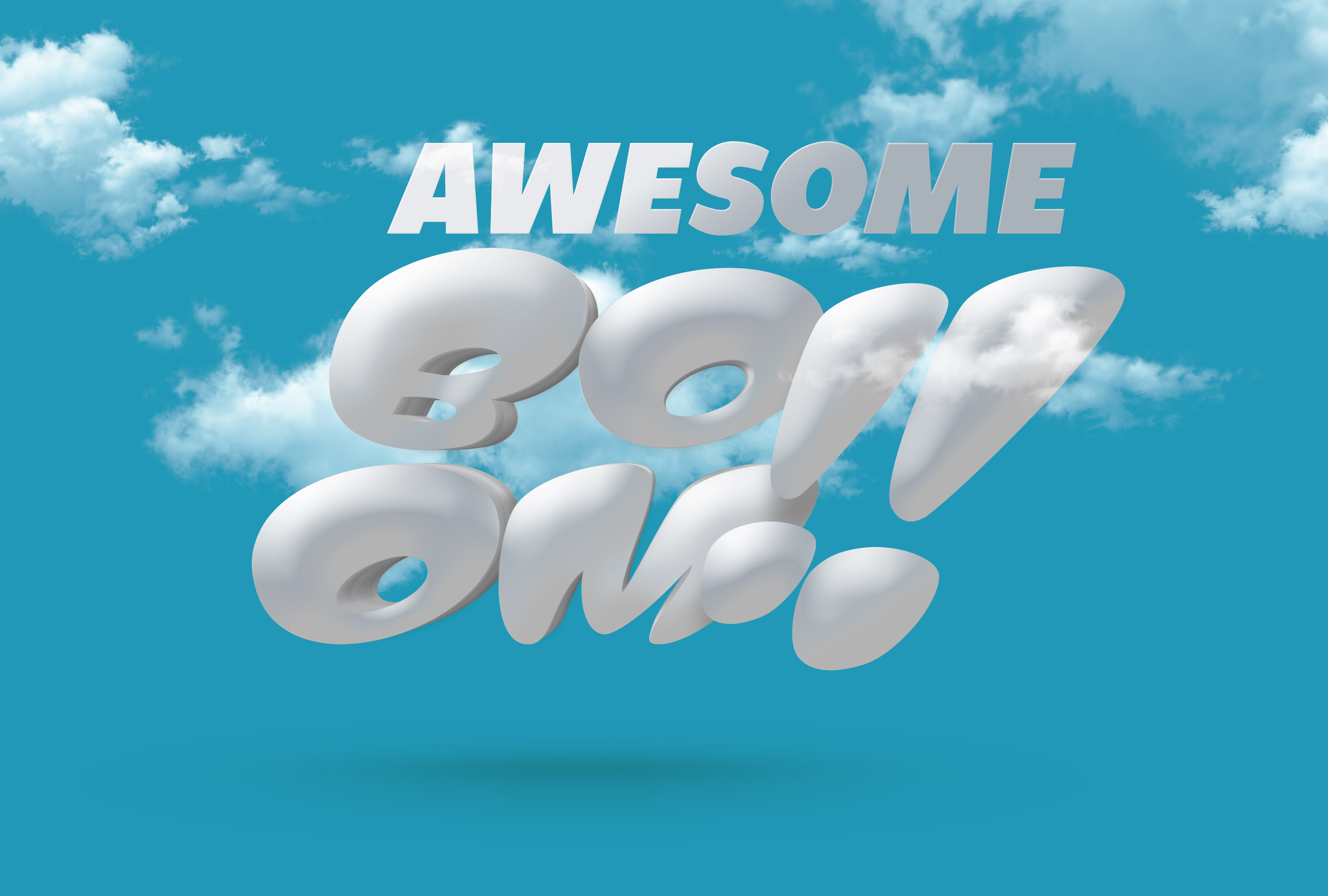 Awesome 3D Text Mockup#14