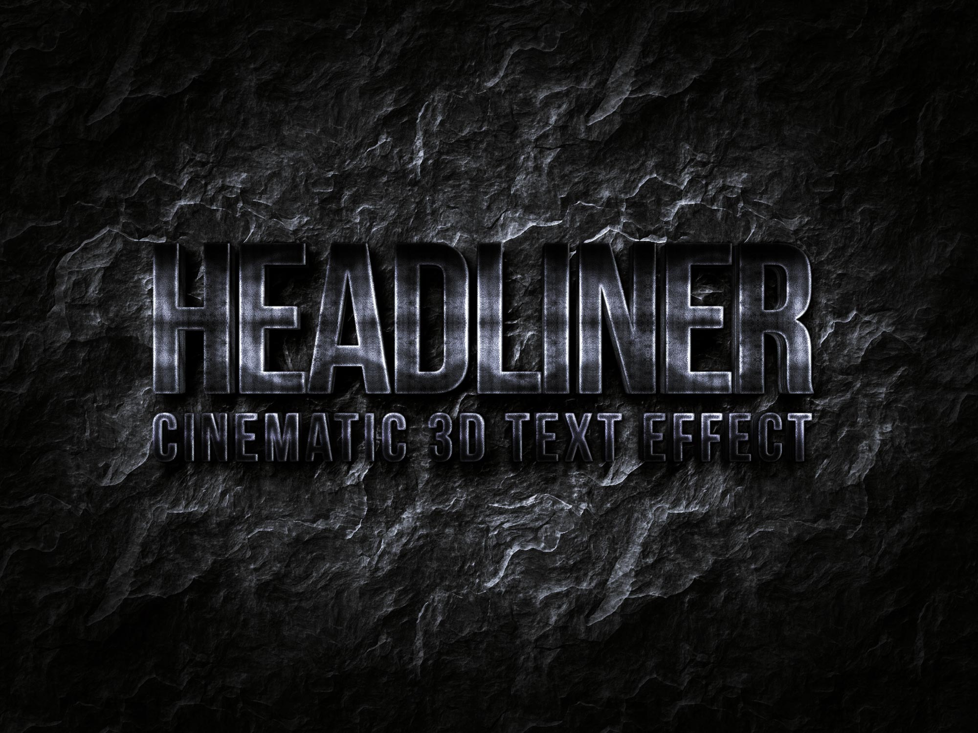 3D Cinematic Title Text Effect