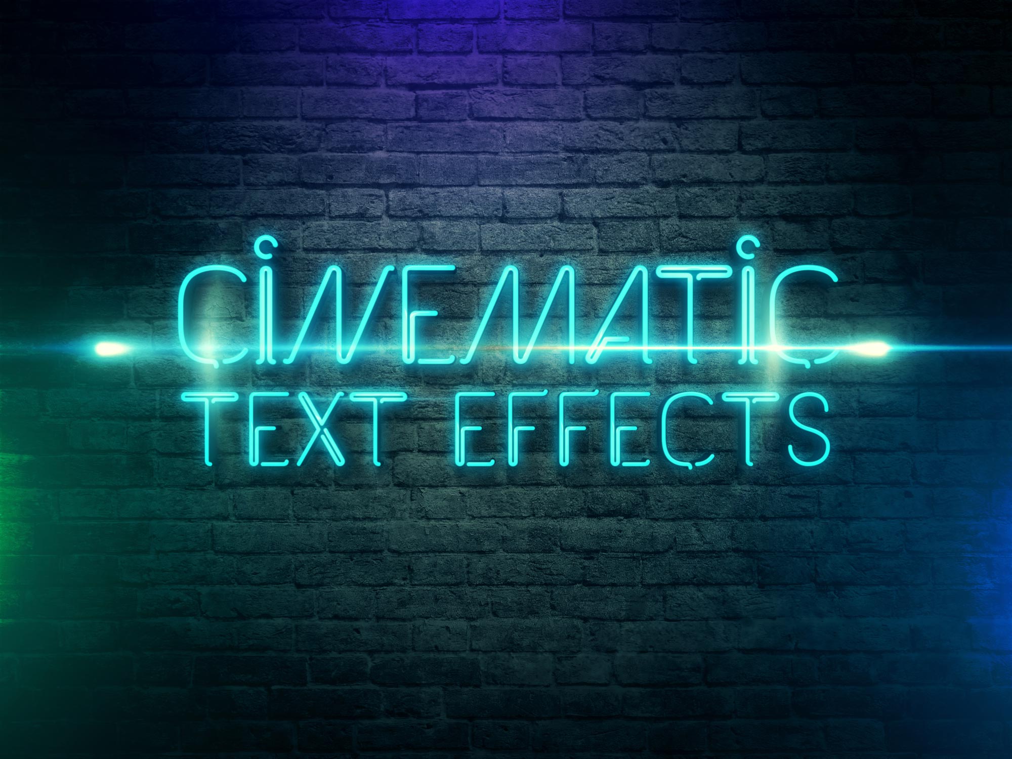 3D Cinematic Title Text Effect