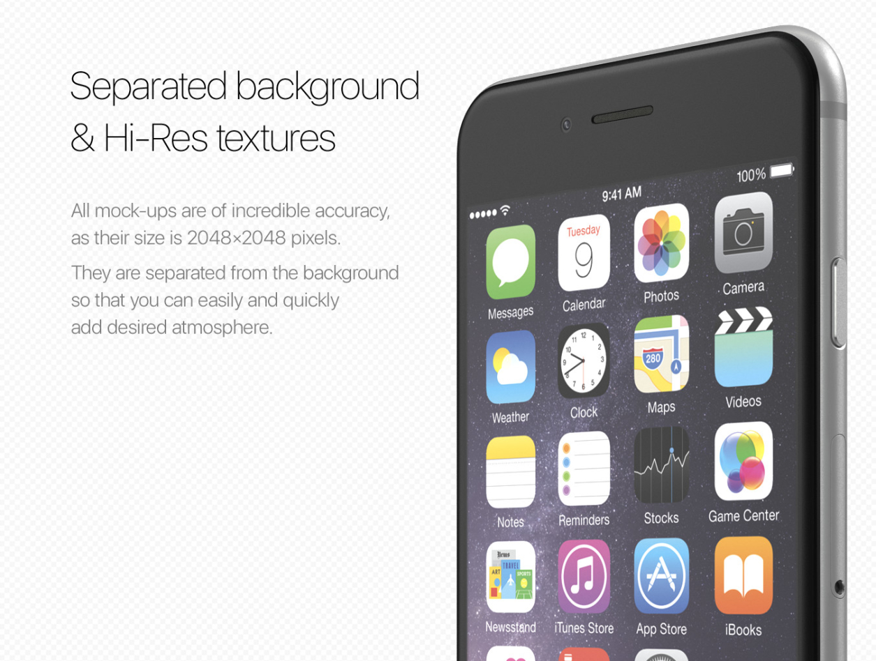 iPhone 6贴图样机PSD模板98 iPhone 6 M