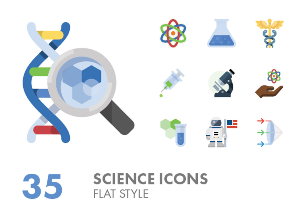 134 Science Icons