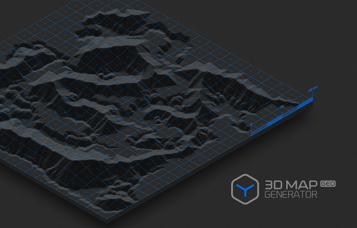 3D Map Generator 三维地图生成ps插件 Gr