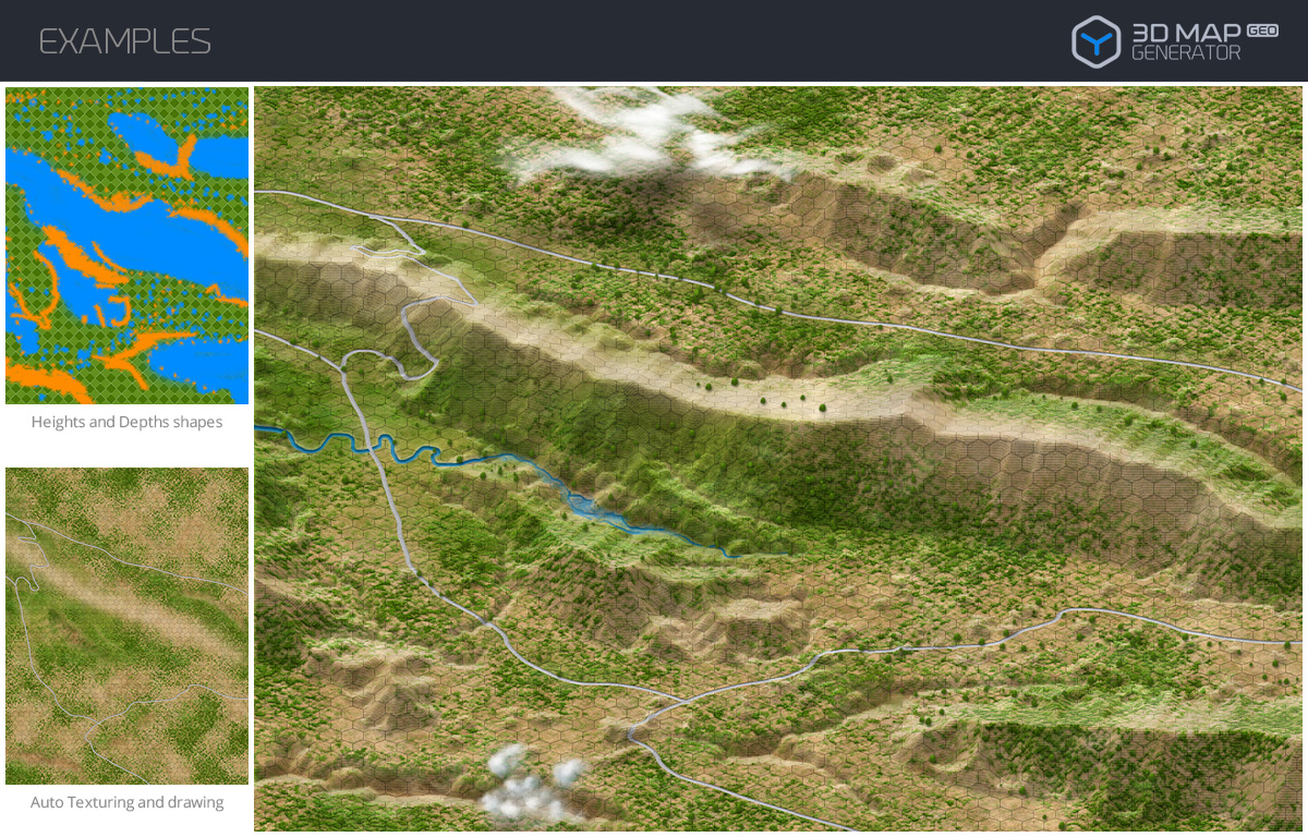 3D Map Generator 三维地图生成ps插件 Gr